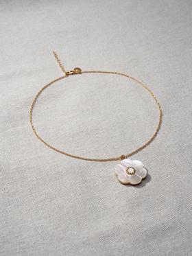 北京仓｜Bohemian Rhapsodie-KATERINETTA-山茶花 白贝母 项链［法国设计师］