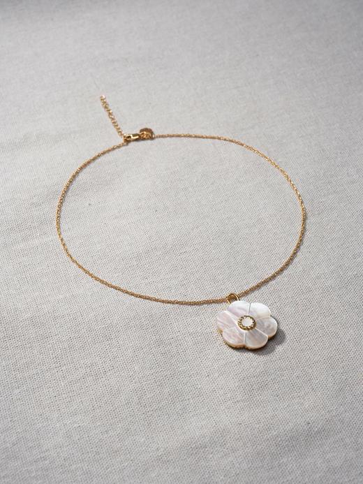 北京仓｜Bohemian Rhapsodie-KATERINETTA-山茶花 白贝母 项链［法国设计师］ 商品图0