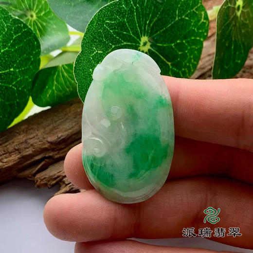 派瑞翡翠 翡翠挂件 糯种 绿色 商品图1