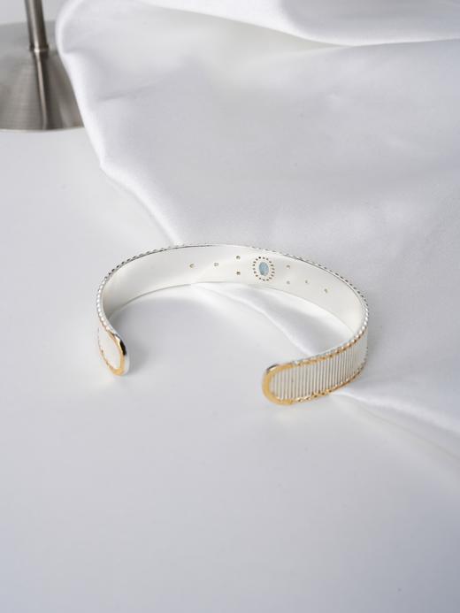 北京仓｜Diaperis Paris-CAMALA-银色 蓝托帕石 锆石 手镯［法国设计师］ 商品图2