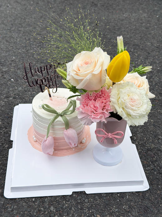 花漾甜心鲜花蛋糕组合 商品图5