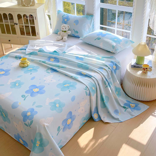 自然醒A类全棉老粗布床笠罩纯棉床垫保护罩全包宿舍单人床单枕套席梦思隔脏套NH177 商品图14