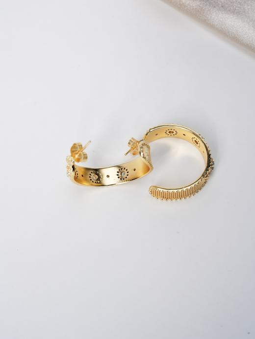 北京仓｜Diaperis Paris-ESSIA-金色 蓝托帕石 锆石 耳环［法国设计师］ 商品图2