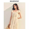 玛克门店发货：MAXRIENY连衣裙款奶油色长裙货号：MS86DR080 商品缩略图2