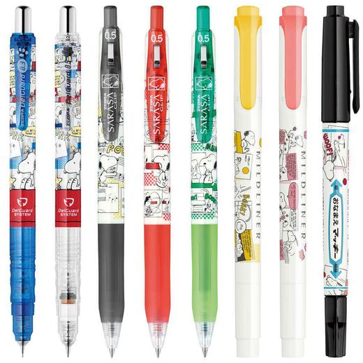 2026新款 日本史努比限定中性笔 自动铅笔 荧光笔记号笔 商品图1