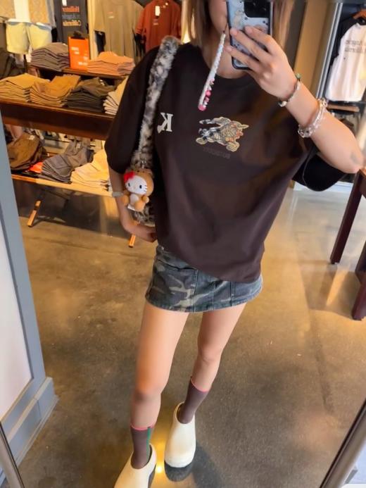 BUR早春新款战马格纹徽章标识圆领短袖 三个色 商品图6