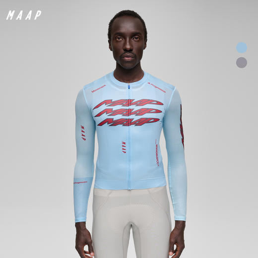 MAAP 男士 Pulse系列 Pro Air LS Jersey 3.0 长袖骑行服 天空蓝 商品图0