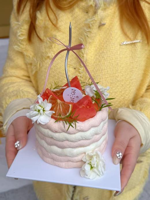 4寸女神节芭乐油画蛋糕 商品图0