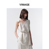 VIMAGE纬漫纪2026夏季新款条纹修身收腰无袖显瘦百搭上衣V2513224 商品缩略图2
