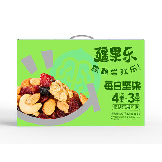 疆果乐 每日坚果大礼包750g(25g*30包) 商品图1