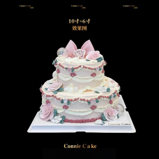 温柔花语复古风格双层仙女蛋糕 商品图0