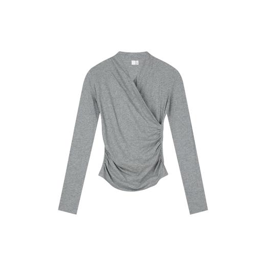 Oneup裹身褶皱长袖 商品图8