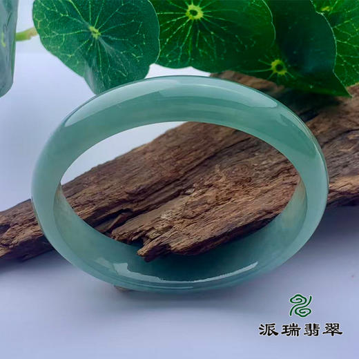 派瑞翡翠 翡翠手镯 糯种 油青 商品图0