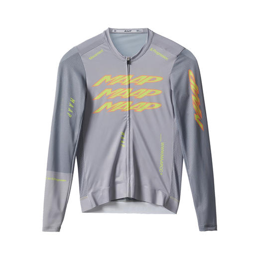 MAAP 男士 Pulse系列 Pro Air LS Jersey 3.0 长袖骑行服 铂金灰 商品图1