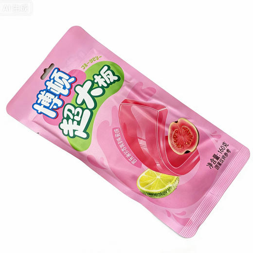 C001 博顿超大板芭乐冰柠茶味果味果冻160g 商品图0