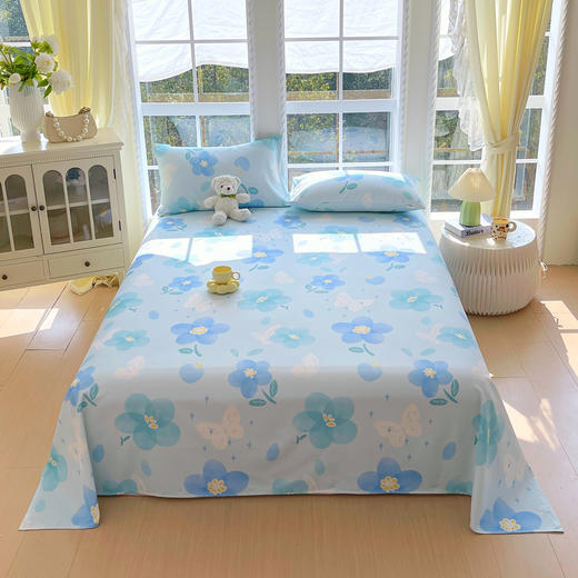 自然醒A类全棉老粗布床笠罩纯棉床垫保护罩全包宿舍单人床单枕套席梦思隔脏套NH177 商品图12