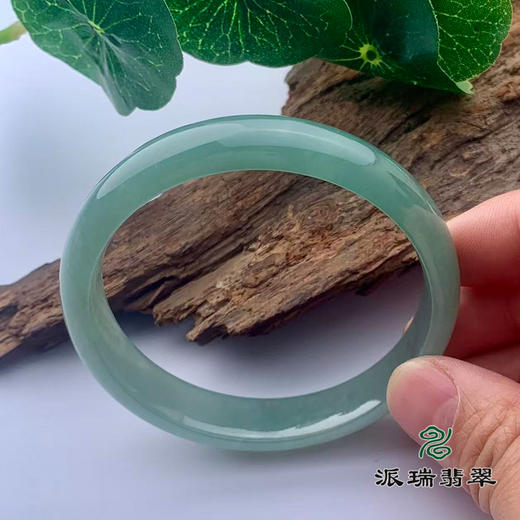 派瑞翡翠 翡翠手镯 糯种 油青 商品图1