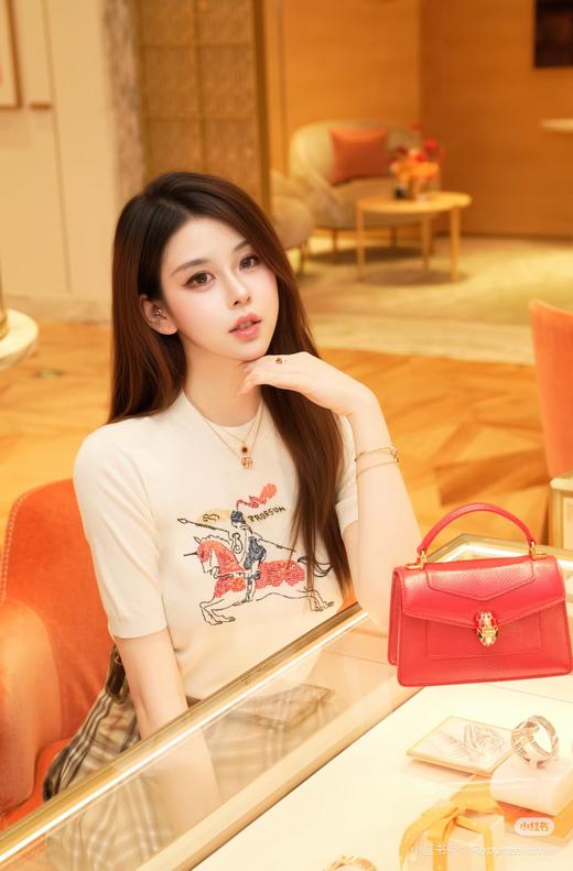 BUR十字绣骑士徽标短袖羊毛罩衫，100% 80支精纺羊毛 商品图7