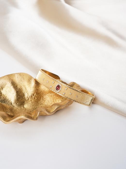 北京仓｜Diaperis Paris-CAMALA-金色 石榴石 锆石 手镯［法国设计师］ 商品图0