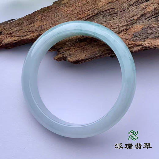 派瑞翡翠 翡翠手镯 糯种 飘花 商品图2