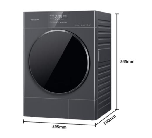 松下（252285）XQG100-C30J净仕系列洗烘套装超薄平嵌水氧泡沫净除毛洗水氧防过敏95℃除菌六维云感减震智能投放 商品图1