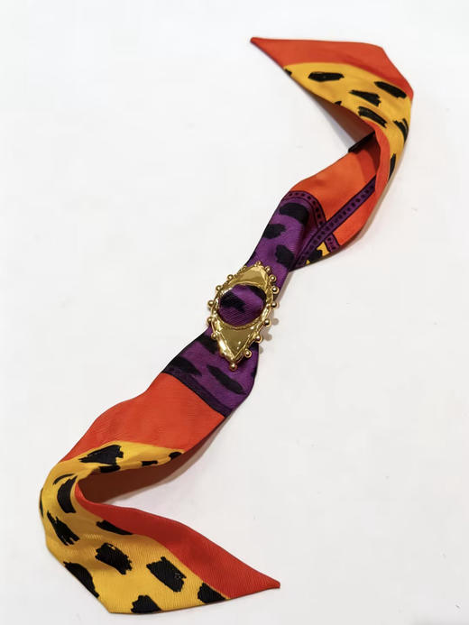 北京仓｜AN-NEE-BONOEIL-橘红色 夏帕诺瓦 4cm 装饰扣手镯［法国设计师］ 商品图1