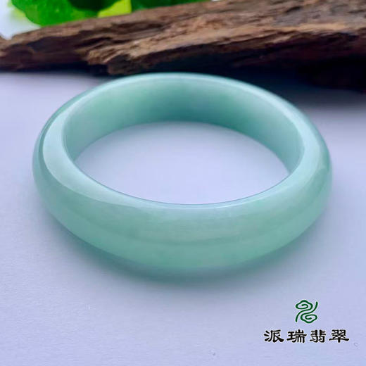 派瑞翡翠 翡翠手镯 糯种 绿色 商品图2