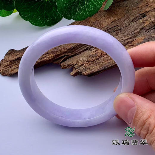 派瑞翡翠 翡翠手镯 糯种 紫色 商品图1