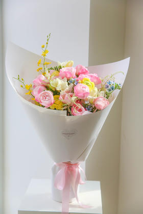 法式花束春日系桃夭