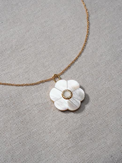 北京仓｜Bohemian Rhapsodie-KATERINETTA-山茶花 白贝母 项链［法国设计师］ 商品图3