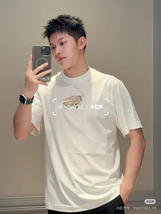 BUR早春新款战马格纹徽章标识圆领短袖 三个色 商品图7