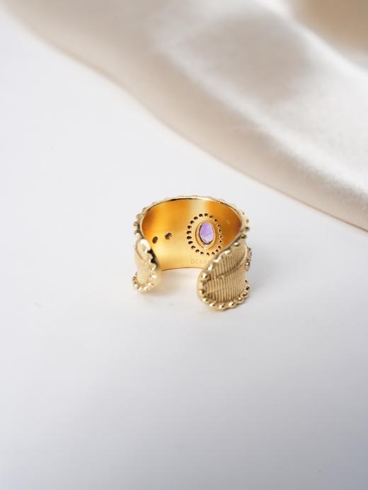 北京仓｜Diaperis Paris-LIDIA-金色 紫水晶 锆石 戒指［法国设计师］ 商品图2