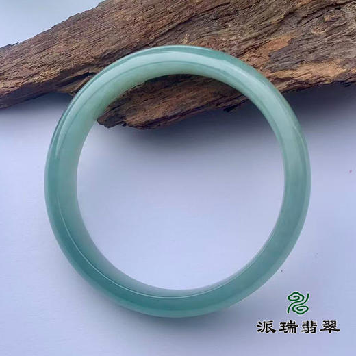 派瑞翡翠 翡翠手镯 糯种 油青 商品图2