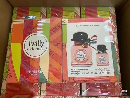 正品 Hermes爱马仕Twilly小礼帽丝巾淡香精香水礼盒套装 商品图3