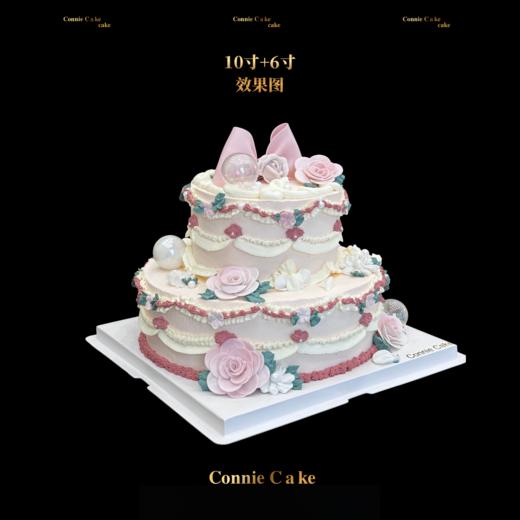 温柔花语复古风格双层仙女蛋糕 商品图1