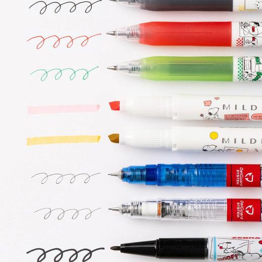 2026新款 日本史努比限定中性笔 自动铅笔 荧光笔记号笔 商品图2