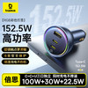 【京东热销4W+】倍思 尊享 多路快充车载充电器C+C+U 152.5W 超级快充点烟器充电头PD100W转换器一托三 可充笔记本平板手机 商品缩略图0