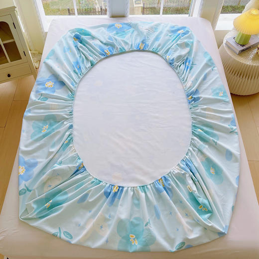 自然醒A类全棉老粗布床笠罩纯棉床垫保护罩全包宿舍单人床单枕套席梦思隔脏套NH177 商品图11