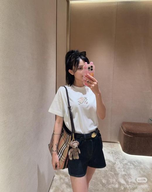 BUR早春新款战马格纹徽章标识圆领短袖 三个色 商品图4