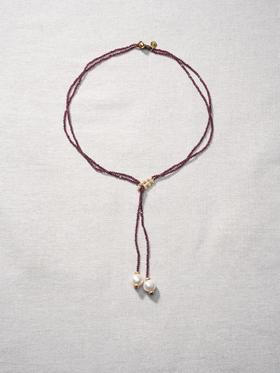 北京仓｜Bohemian Rhapsodie-JACKIE GRENAT-石榴石 长项链［法国设计师］