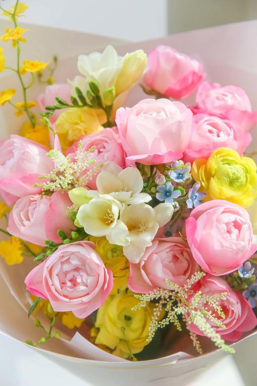 法式花束春日系桃夭 商品图3