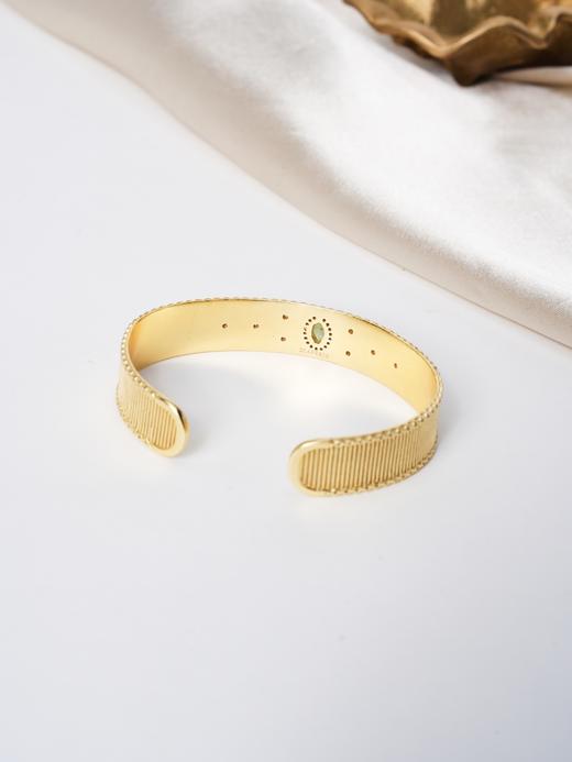 北京仓｜Diaperis Paris-CAMALA-金色 绿色碧玺 锆石 手镯［法国设计师］ 商品图2