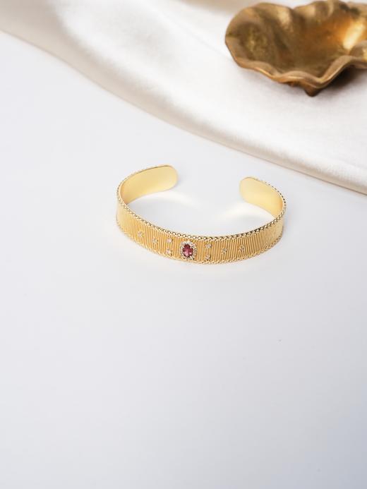 北京仓｜Diaperis Paris-CAMALA-金色 石榴石 锆石 手镯［法国设计师］ 商品图2