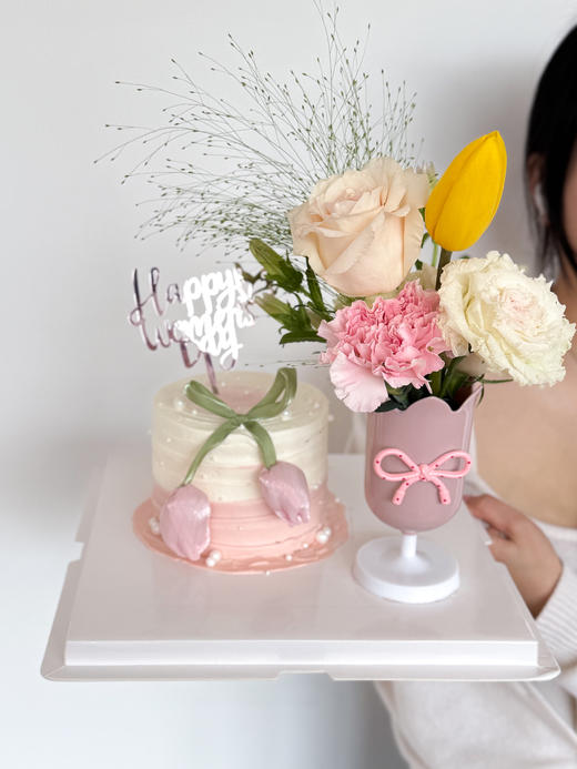 花漾甜心鲜花蛋糕组合 商品图1