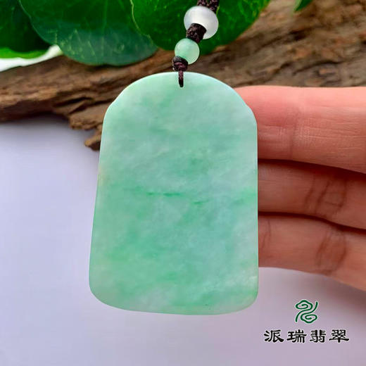 派瑞翡翠 翡翠挂件 糯种 绿色 商品图2