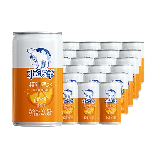 北冰洋橙汁汽水200ml*24听（整箱码） 商品图0