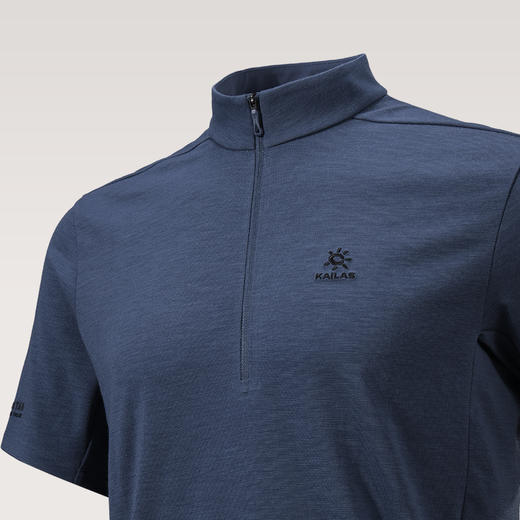 KAILAS凯乐石 XM2男款羊毛半开短袖T恤 KG2617172 商品图3