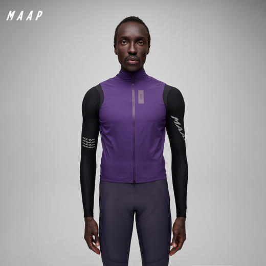 MAAP 男士 Atmos 系列 防风防雨骑行马甲 暗影紫 商品图0
