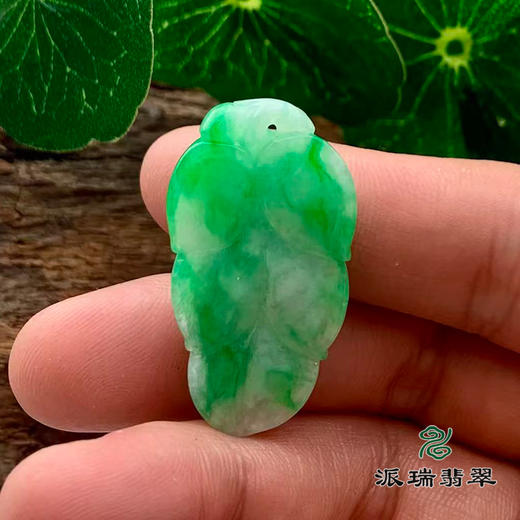 派瑞翡翠 翡翠挂件 糯种 绿色 商品图2