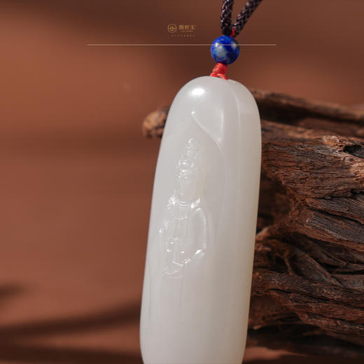 【官拾】羊脂白玉观音牌 商品图4